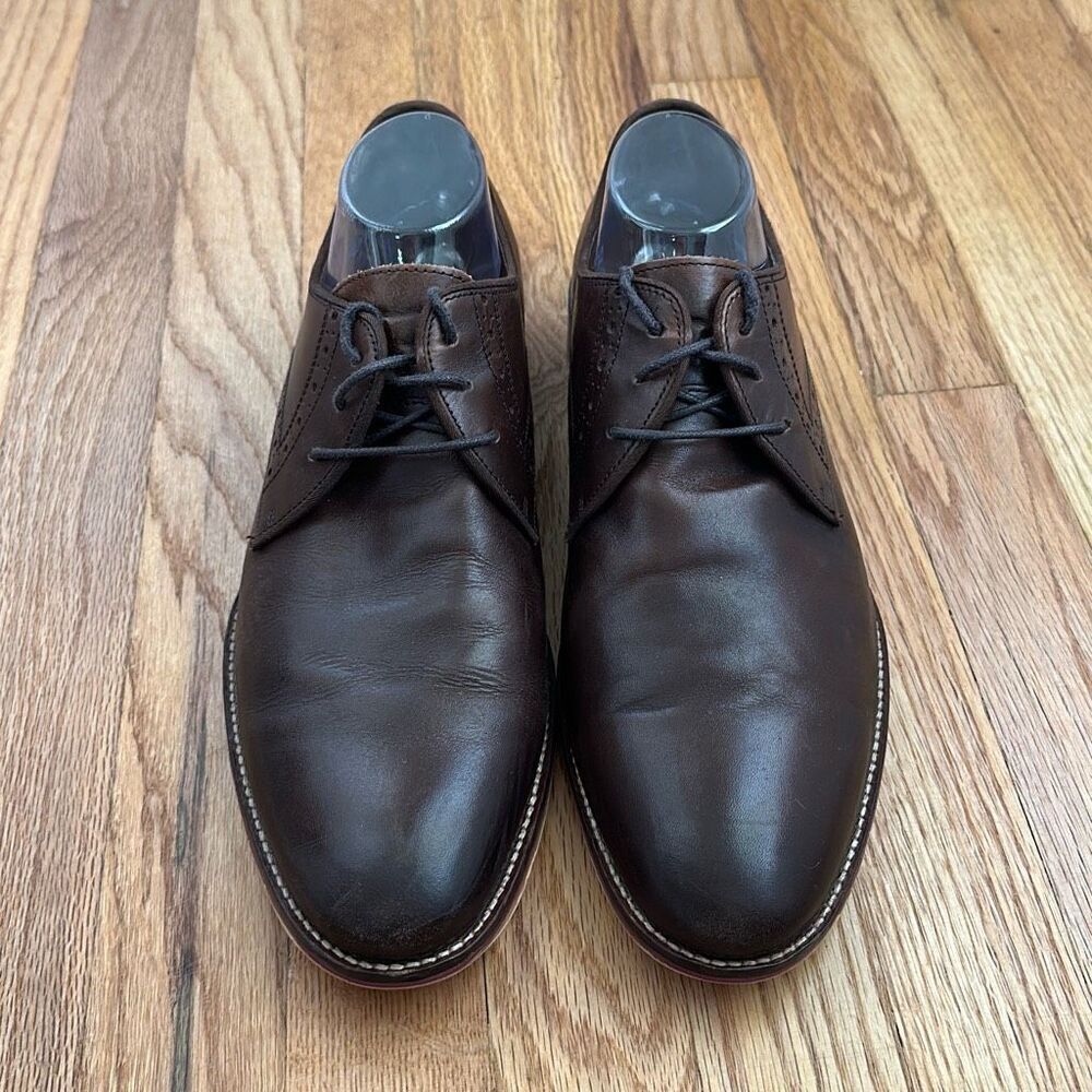 Johnston and Murphy Conard Plain Toe Mahogany 20-2234 Men’s Size 11M